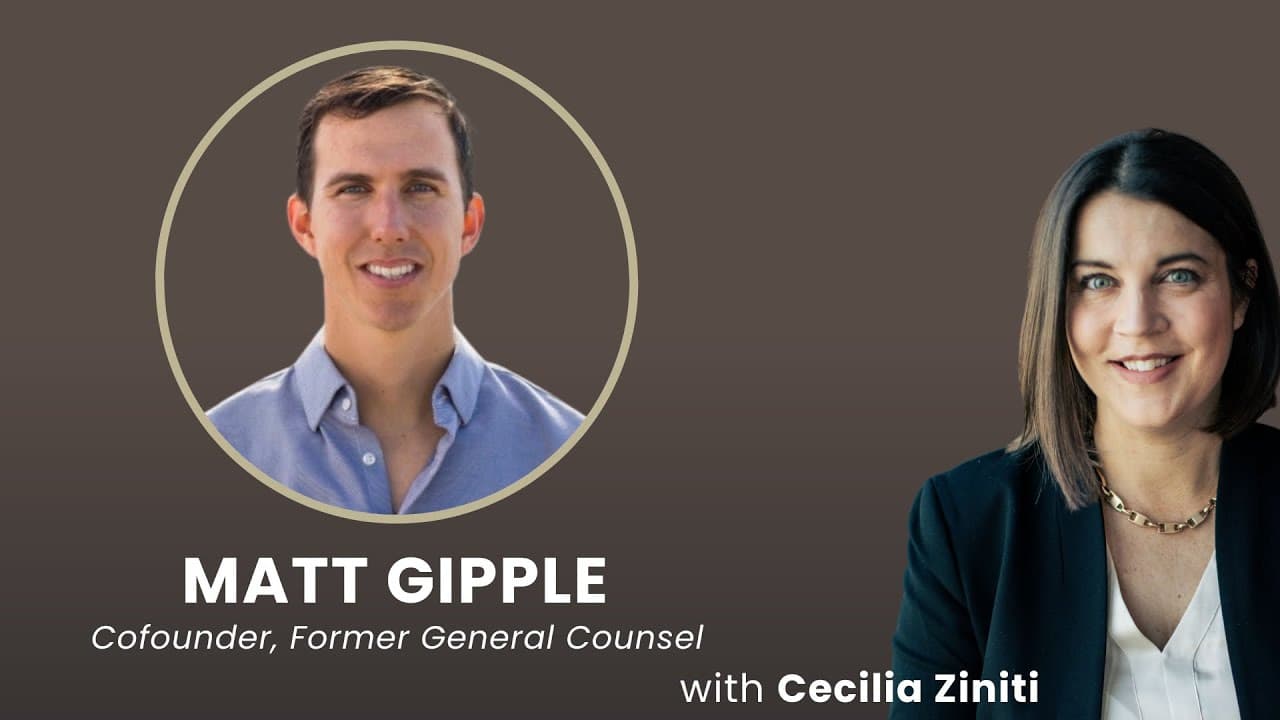 Leaving the GC Seat: Former Cruise GC Matt Gipple on Product Judgment, Regulation, and Becoming a Founder