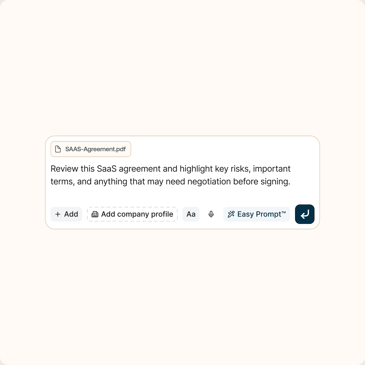 A GC AI answer written for a business stakeholder